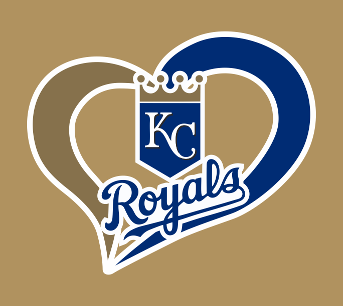 Kansas City Royals Heart Logo vinyl decal